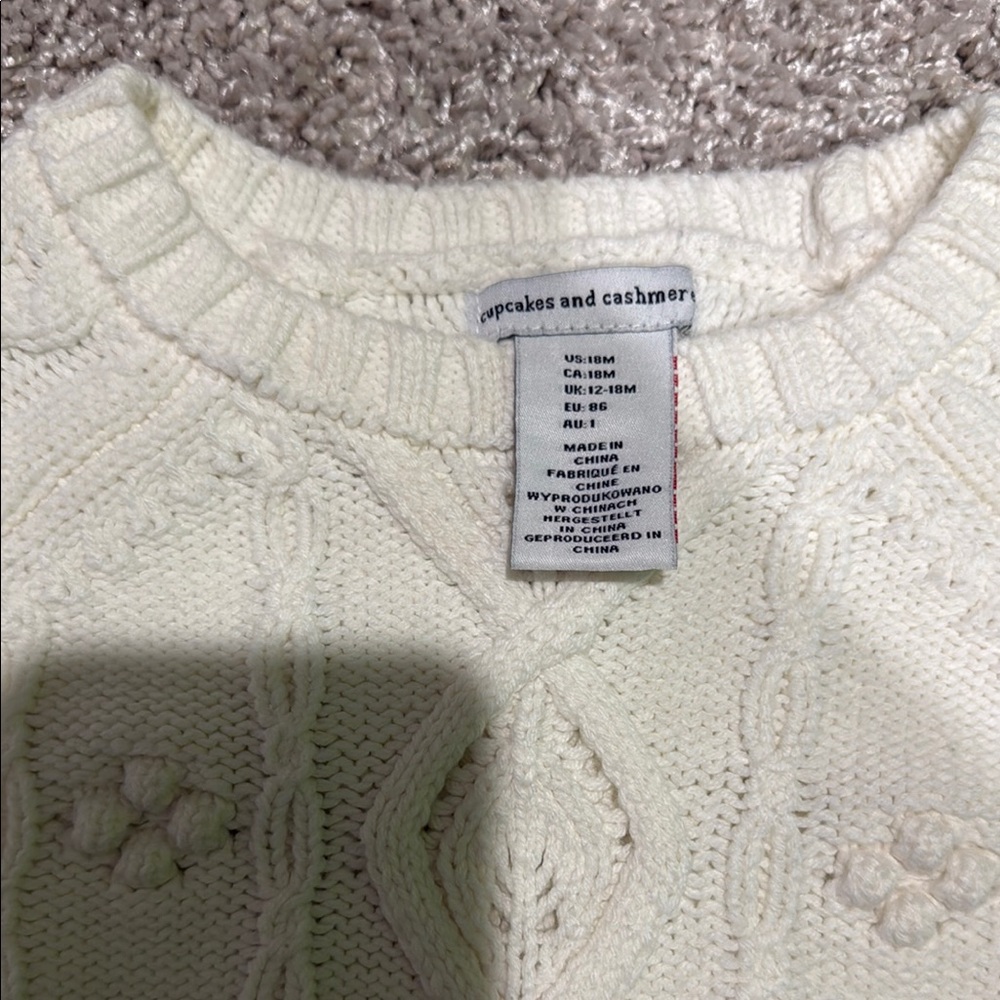 cupcakes & cashmeres For kids Cream Sweater